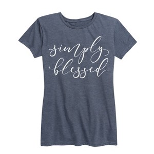 Women's - Instant Message - Simply Blessed Short Sleeve Graphic T-Shirt - 1 of 4