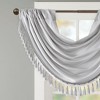 Gracie Mills Aurelius Faux Silk Sheen Waterfall Embellished Valance - 3 of 4