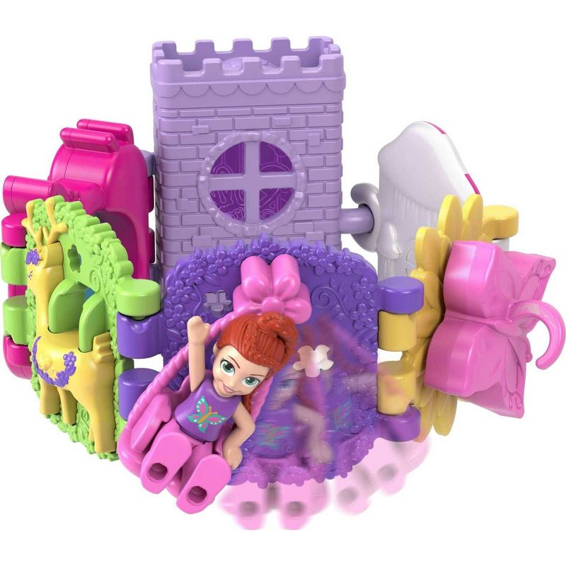 Polly Pocket Bracelet Treasures Mushroom Wearables with Snap-Together Sections and Micro Doll, 3 of 7