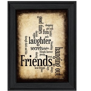 "Friends" by Susan Ball, Ready to Hang Framed Print, Black Frame - 1 of 1