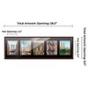 PosterPalooza | Brown Finish Collage Frame - Black Mat, 20 Frame Sizes to Choose From, UV Acrylic - 2 of 4
