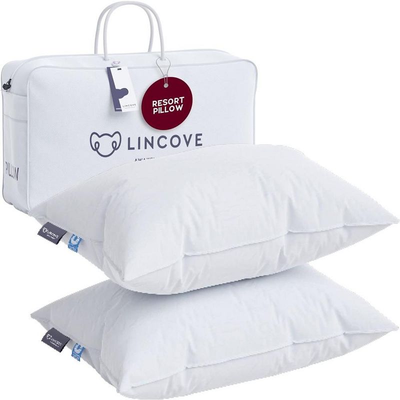 Lincove Luxury Down Alternative Pillows - Premium Hotel Collection for Back and Side Sleepers, Neck Support, Fluffy Comfort - 2 Pack, 1 of 12