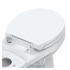 CuisinSmart 17"/19" Toilet Seat, Quick-Attach Hardware with Grip-Tight Bumpers, Quick-Release, Slow-Close Toilet Seat - 2 of 4