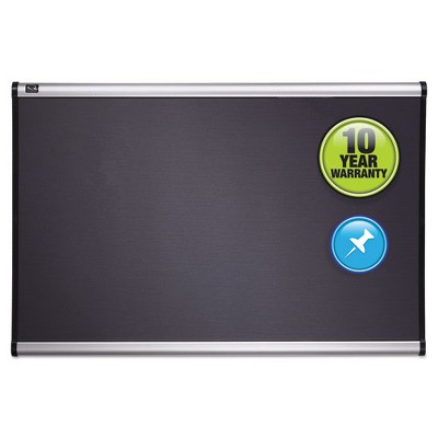 Quartet Prestige Gray Diamond Mesh Bulletin Board, 36 x 24, Gray Surface, Silver Aluminum/Plastic Frame