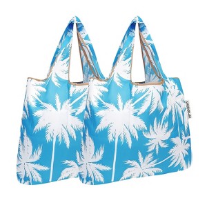 Wrapables Foldable Tote Nylon Reusable Grocery Bag (Set of 2) - 1 of 4