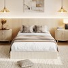 Wood Bed Frame, Wooden Platform Bed with Fluted Design, Queen Bed Frame with Study Support, Easy Assembly, No Box Spring Needed - 2 of 4
