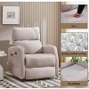 Recliner Chair,Fabric Power Recliner,Adjustable Modern Reclining Chair with Footrest for Adults,for Living Room,Medium - 4 of 4