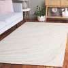 Ebony EBN551 Hand Tufted Area Rug - Ivory/Beige - 6'x9' - Safavieh. - 2 of 4