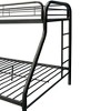 Acme Furniture 78"Twin/Full Bunk Bed Tritan Loft and Bunk Bed Black: Metal Frame, No Box Spring Needed - 4 of 4