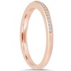 Pompeii3 1/10CT Diamond Wedding Ring 14K Rose Gold - 2 of 3