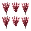 Burgundy Plume Bundle (Set Of 6) 32 Inch Height Crimson Plastic and Polyester Fall Stems for Seasonal Decor by Melrose - 3 of 3
