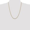 Black Bow Jewelry 2.5mm 14k Yellow Gold Classic Solid Rope Chain Necklace - 2 of 4