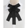Allegra K Women's Pre-tied Bowknot Pin Solid Color Neckties Elegant Brooch Bow Tie - 2 of 4