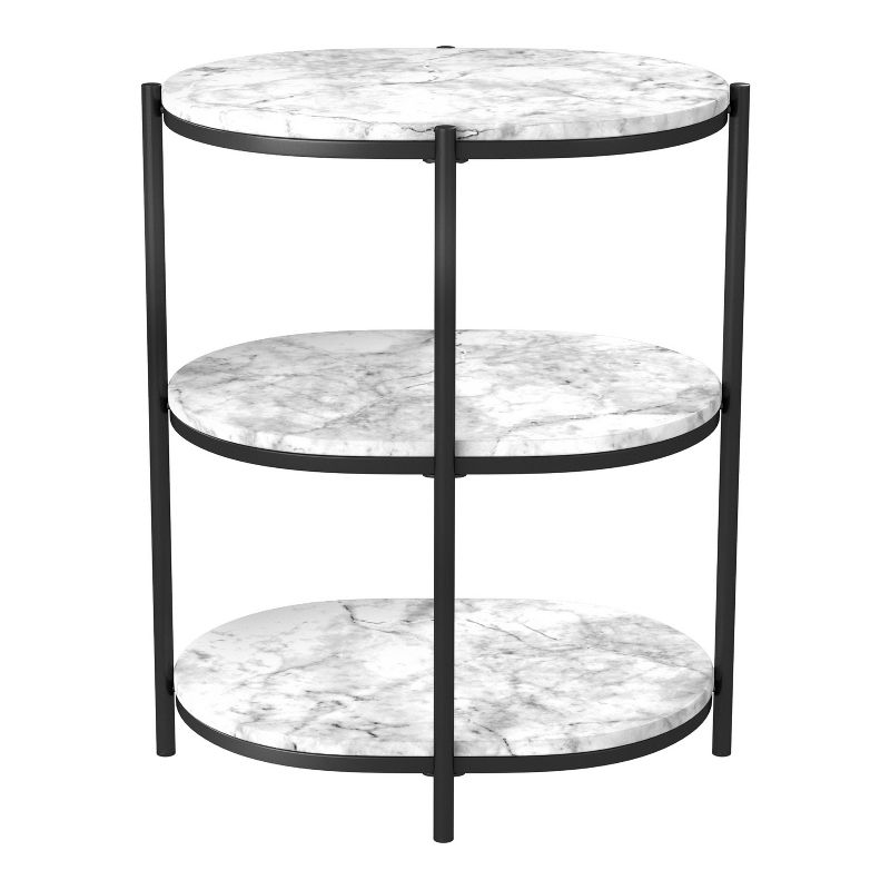 Crail Faux Marble Top Side Table - miBasics, 1 of 8