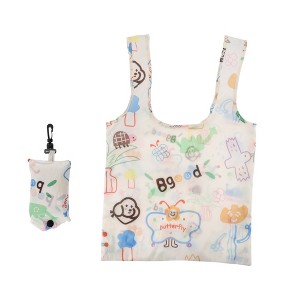 Unique Bargains Cartoon Shoulder Bag Travel Recycle Shopping Bag 1 Set - 1 of 4