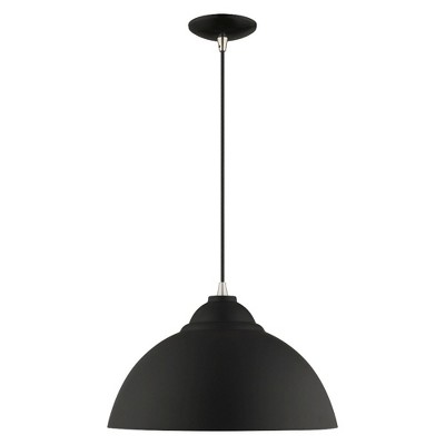 Mini Industrial Chic Black and Gold Pendant Light