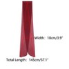 INSPIRE CHIC Women Pleated Pure Chiffon Long Solid Color Semi Sheer Stretchy Neck Scarves 1Pc - 3 of 4