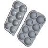 Unique Bargains Ice Tray 8-Cavity Sphere Ice Mould with Lid Round Hand Wash Only Silicone 8.86"x4.72"x1.89" 1 Pc - 3 of 3