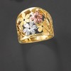 Ross-Simons Italian 14kt Tri-Colored Gold Floral Ring - 4 of 4