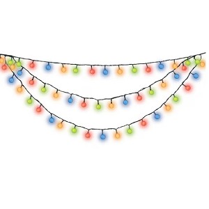 GE Color Choice 150 LED Dual Color Swag Lights Multi or Warm White 10.6FT - 1 of 4