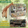 30-Piece Jumbo Safari Animal Toys Set with Metal Storage Box, 6-Inch Realistic Wild Zoo Figurines for Kids Ages 3-7 - 2 of 4