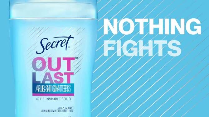 Secret Outlast Clear Gel Antiperspirant &#38; Deodorant for Women Clean Lavender - 2.6oz, 2 of 4, play video