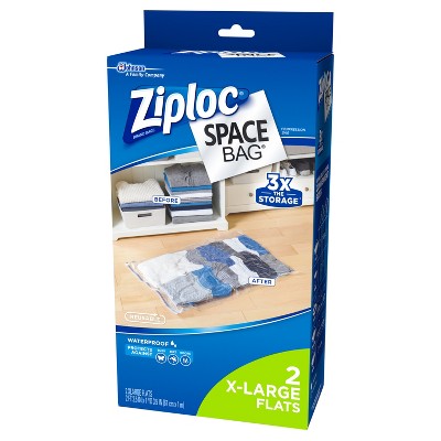 Ziploc 2 pack Space Bag (Extra large), Clear