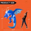 Joyfy 5 FT Tall Halloween Inflatable Outdoor Decorations, Hanging Ice Dragon with Build-in LED for Halloween Yard Lawn Patio Outdoor Indoor Decoration - 4 of 4