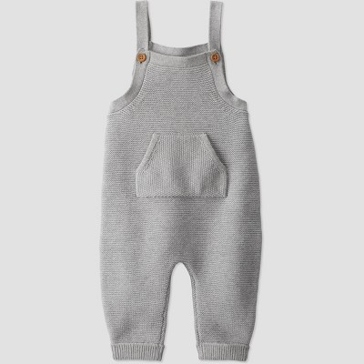 Image of Little Planet by Carter's Organic️ Baby Sweater Knit Pull-On Pants - Gray/Pink 3M