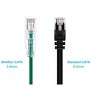 Monoprice Cat6 Ethernet Patch Cable - 20 Feet - Green | Snagless RJ45 Stranded 550MHz UTP CMR Riser Rated Pure Bare Copper Wire 28AWG - SlimRun Series - 2 of 4