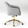 WestinTrends Phoebe Upholstered Velvet Swivel Vanity Office Chair With Wheels - 4 of 4