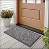Evideco French Home Goods Heavy-Duty Dirt-Trapping Rubber Doormat with Raised Pattern - 2 of 4