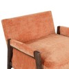 NicBex Accent Chair Velvet Upholstered Modern Lounge Chair with Solid Wood and Thick Seat Cushion Reading Chair Comfy Chair, Orange - 4 of 4