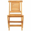 Folding Garden Chair Set of 2 Teak Solid teak wood Standard vidaXL - 4 of 4
