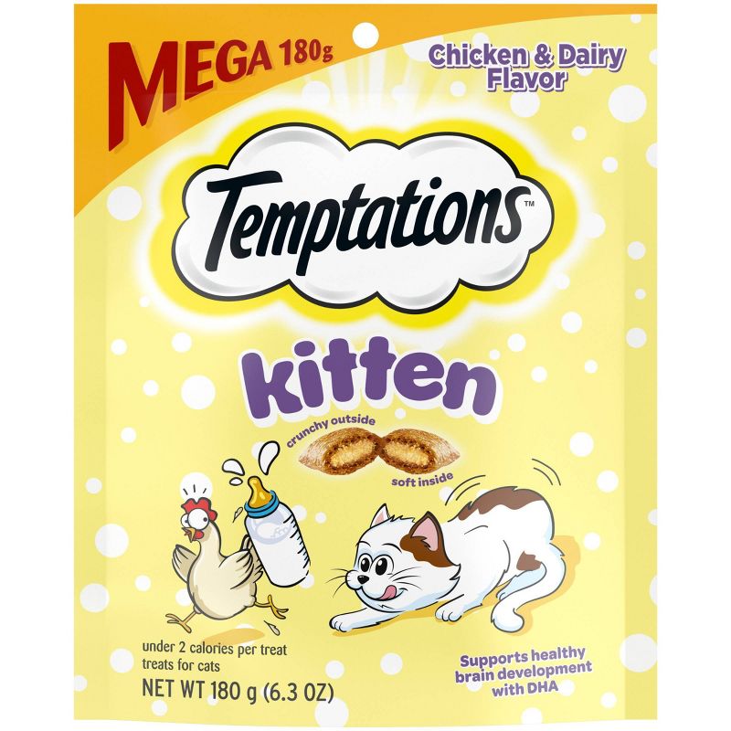 Temptations Kitten Chicken and Milk Cat Treats - 6.3oz, 1 of 14