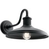 Allenbury 12" 1 Light Outdoor Wall Light with Textured Black - 2 of 2