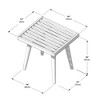 Max & Lily Entryway Bench, Wooden End of Bed Bench for Bedroom, Hallway, Porch, 19” - 4 of 4