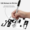 Big Dot of Happiness Black & White Grad Best is Yet to Come Assorted Graduation Party Gift Tag Labels To & From Stickers 12 Sheets 120 Stickers - 3 of 4