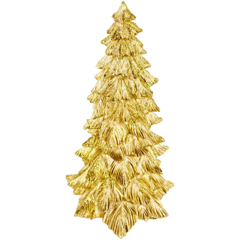 Northlight 9.5" Metallic Gold Woodland Christmas Tree Decoration, 4 of 6