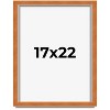 PosterPalooza | Classic Brown Picture Frame - UV Acrylic, Foam Board Backing, Hanging Hardware - 2 of 4