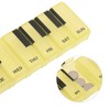 Unique Bargains 7 Grid Piano Keys Pill Case 1 Pc - 3 of 4