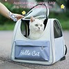 BABYYER Pet Cute Foldable Capsule Backpack for Small, Medium Cats, Puppies, Dogs, Transparent, Breathable, Heat Resistant Carry Bag - 3 of 4