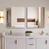 MAYEERTY Metal Framed Square Bathroom Mirror for Wall - 3 of 4