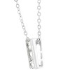 Slickblue Classic Triplet Cubic Zirconia Pendant, 0.87 ct, Rhodium-Plated, 16 Inch Link Chain, Women's Jewelry - 2 of 3