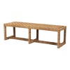 bali & pari Cipally Seagrass and Mahogany Wood Accent Bench Natural - 3 of 4