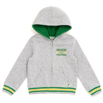 John Deere Tractor Fleece Zip Up Hoodie Toddler