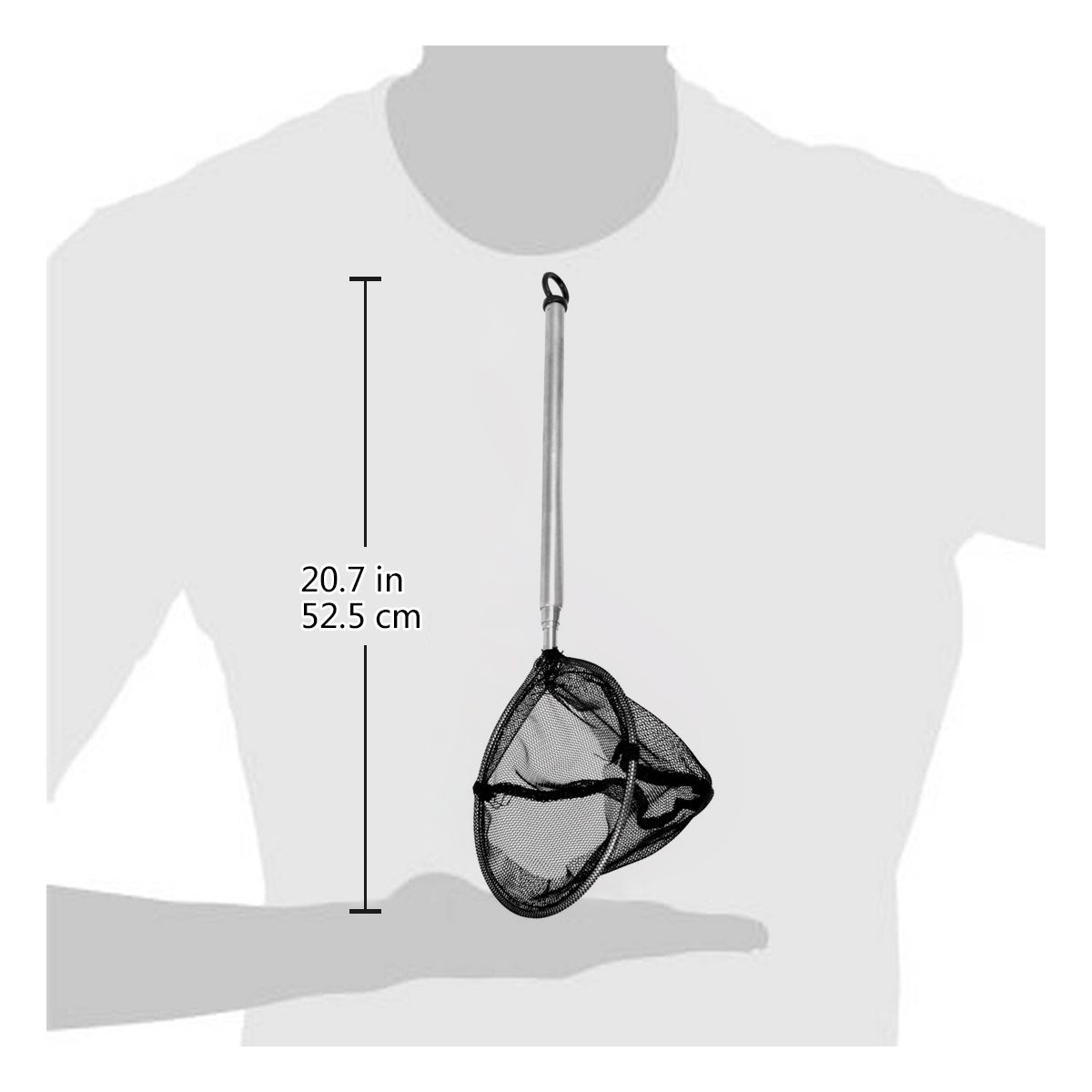 Unique Bargains Metal Round Frame Telescopic Handle Goldfish Landing Net for Fish Tank 3" Dia - thumbnail 3