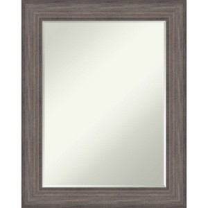 Amanti Art Country Barnwood Petite Bevel Wood Bathroom Wall Mirror 29 x 23 in. - 1 of 4