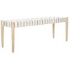 Amalia Leather Weave Bench  - Safavieh - 4 of 4