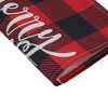 Unique Bargains Christmas Place Mats Linen Red Black White 13"x17.7" 2Pcs - 4 of 4